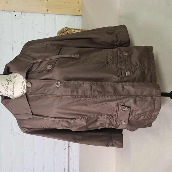 EDDIE BAUER Brown 100% Cotton Jacket Size XL - Picture 1 of 8